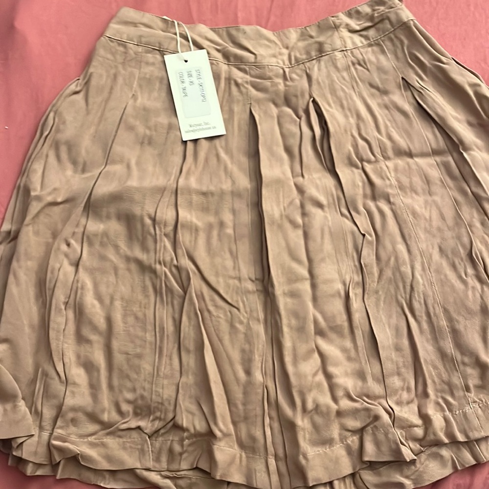 Sim & Sam designer boutique taupe skirt